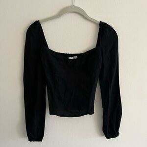 Reformation Reign Sweetheart Neckline Long Sleeve… - image 1